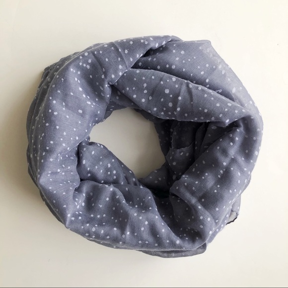 Grey Purple Speckled Lightweight Flowy Scarf - Picture 3 of 14